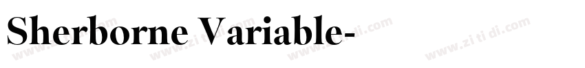 Sherborne Variable字体转换
